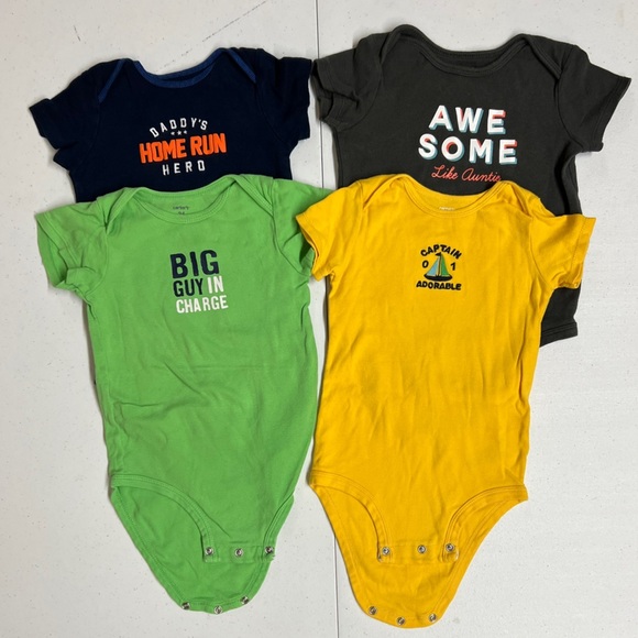 Carter’s Graphic Bodysuits 24M - Picture 1 of 2
